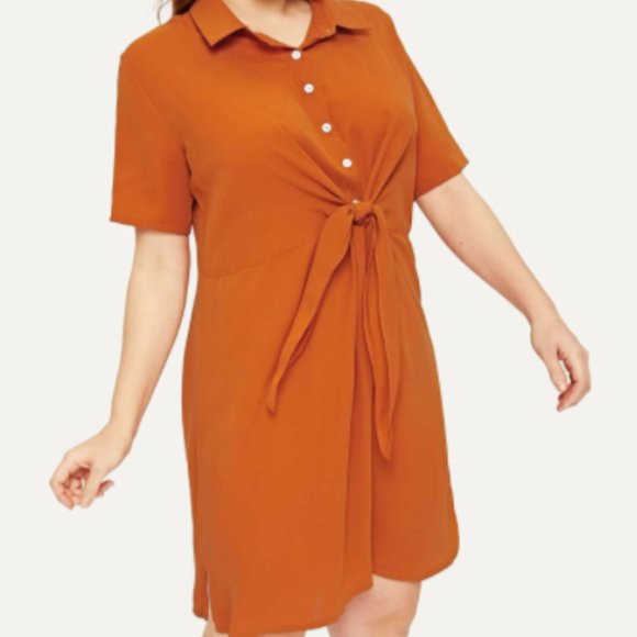 Forever 21 Brown Squash Tunic NWOT Sz S - Picture 5 of 14